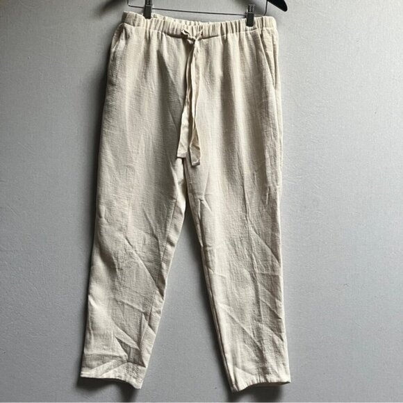 Forte Forte Virgin Wool Made in Italy creme jogger trousers Sz M/L - Picture 1 of 15